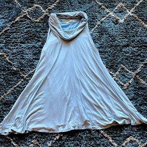 Cute baby blue sleeveless turtleneck tunic dress